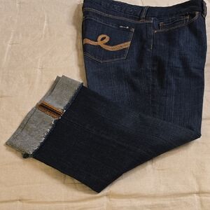 Seven7 Blue Straight Leg Jeans Classic Denim